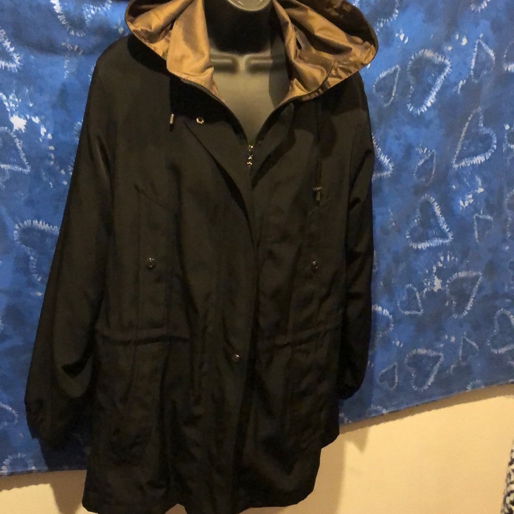 Waterproof Jacket from Gallery/ black and bronze